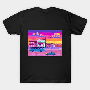 City Pop in 8 Bits: A Retro Journey Through the City T-Shirt